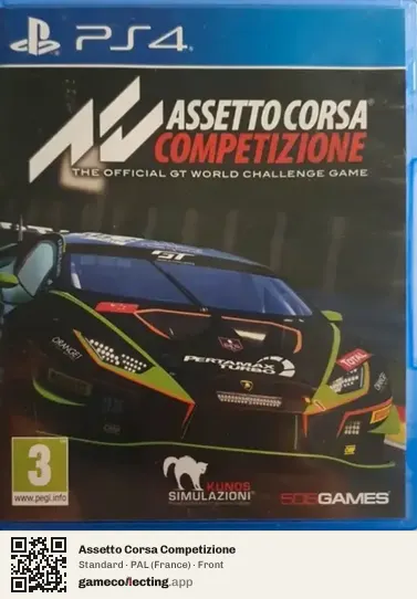 Assetto Corsa Competizione PlayStation 4, France box front