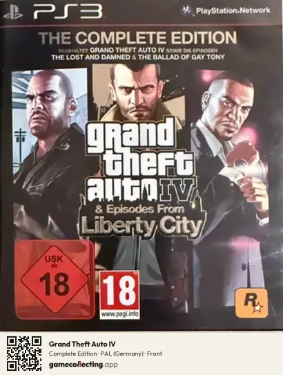 Grand Theft Auto IV PlayStation 3, Germany box front