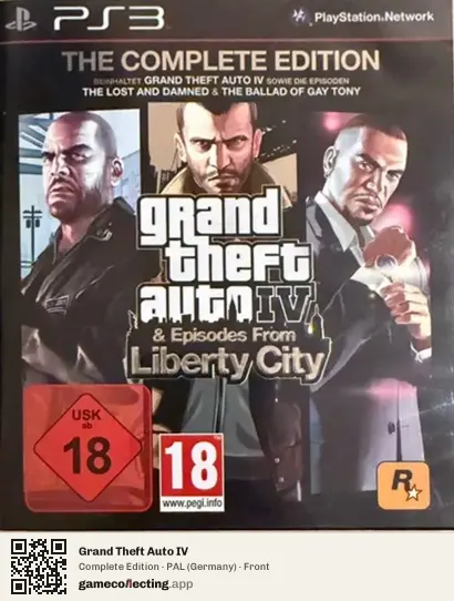 Grand Theft Auto IV PlayStation 3, Germany box front