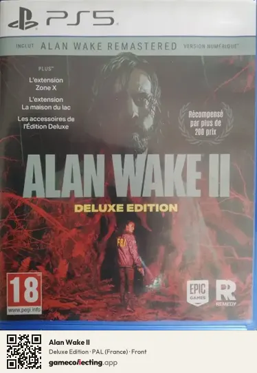 Alan Wake II PlayStation 5, France box front