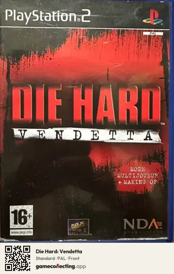 Die Hard: Vendetta PlayStation 2, PAL box front