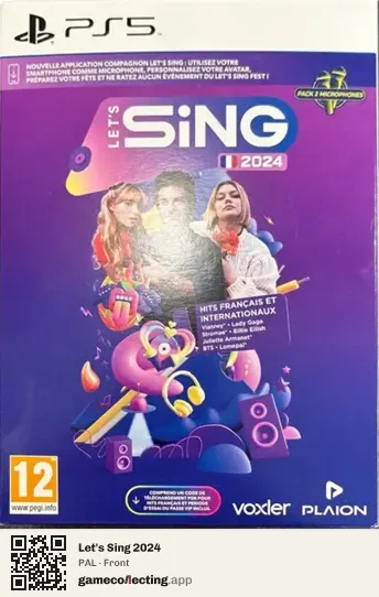Let's Sing 2024 PlayStation 5, PAL box front