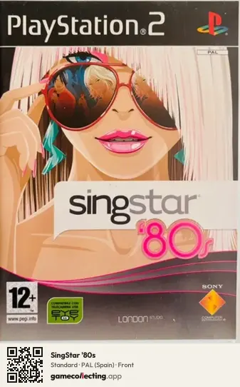 SingStar '80s PlayStation 2, Spain box front