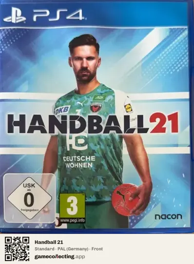 Handball 21 PlayStation 4, Germany box front