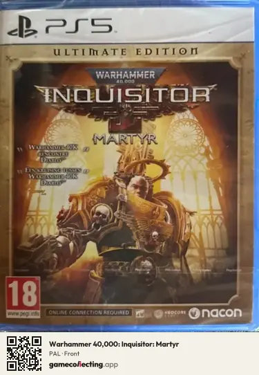 Warhammer 40,000: Inquisitor: Martyr PlayStation 5, PAL box front