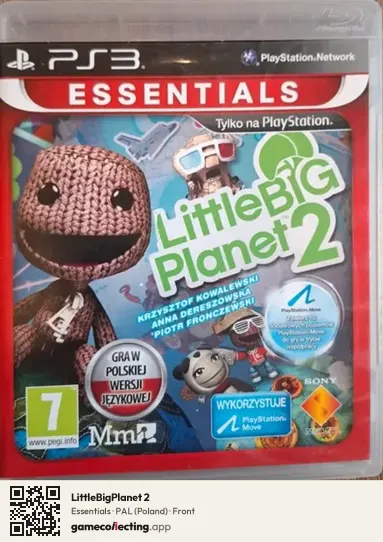 LittleBigPlanet 2 PlayStation 3, Poland box front