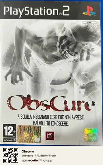 Obscure PlayStation 2, Italy box front