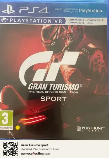 Gran Turismo Sport PlayStation 4, Germany box front