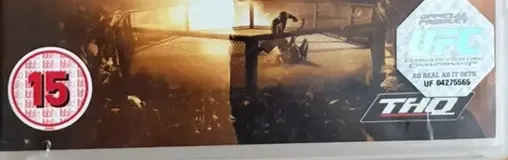 UFC Undisputed 2010, the BBFC circle on its front