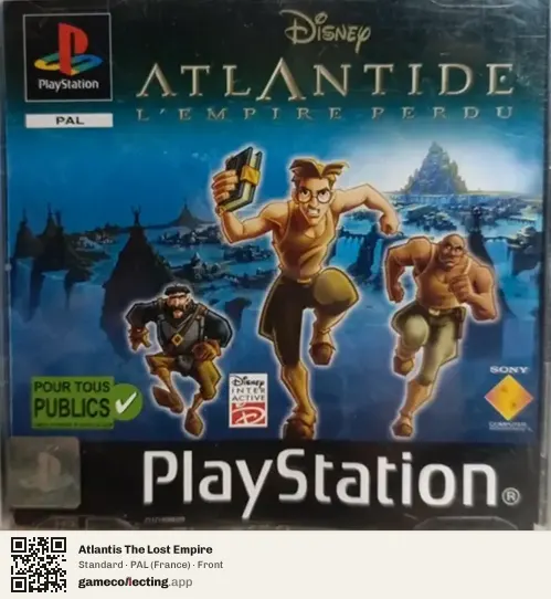 Atlantis The Lost Empire PlayStation, France box front