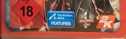 BioShock Infinite, the USK square on its front