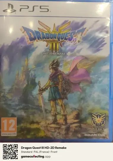 Dragon Quest III HD-2D Remake PlayStation 5, France box front