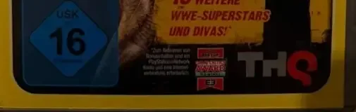 WWE '12, the USK square on its front