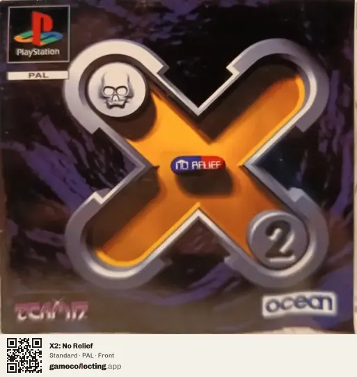 X2: No Relief PlayStation, PAL box front