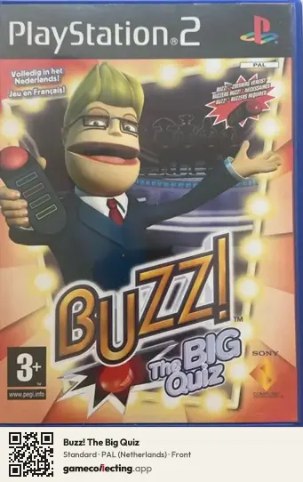 Buzz! The Big Quiz PlayStation 2, Netherlands box front