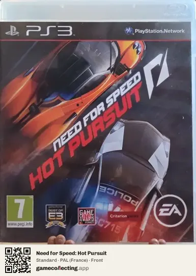 Need for Speed: Hot Pursuit PlayStation 3, France box front