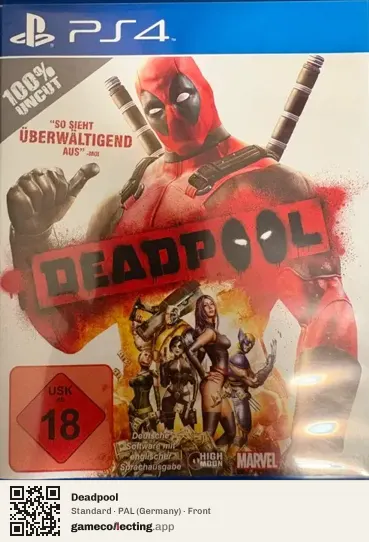 Deadpool PlayStation 4, Germany box front