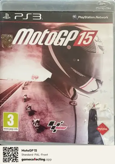 MotoGP 15 PlayStation 3, PAL box front