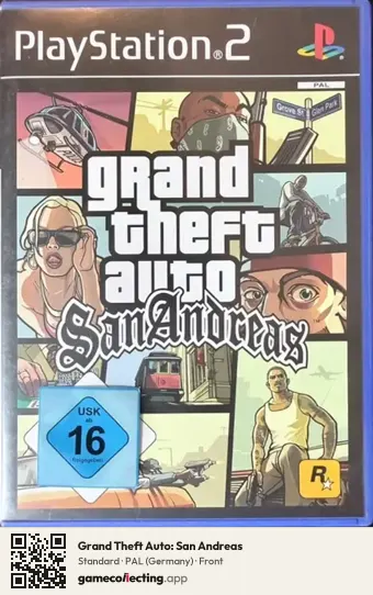 Grand Theft Auto: San Andreas PlayStation 2, Germany box front