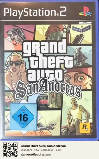 Grand Theft Auto: San Andreas PlayStation 2, Germany box front