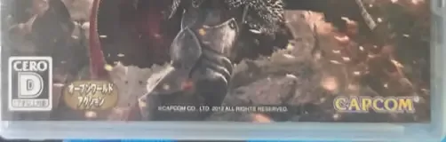 Dragon's Dogma, the CERO letter on its front