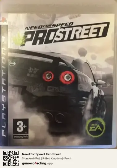 Need for Speed: ProStreet PlayStation 3, United Kingdom box front