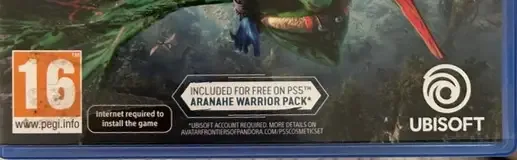 Avatar: Frontiers of Pandora, the PEGI square on its front