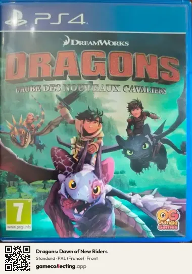 Dragons: Dawn of New Riders PlayStation 4, France box front