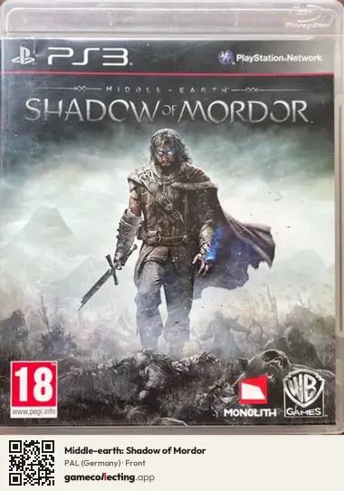 Middle-earth: Shadow of Mordor PlayStation 3, Germany box front