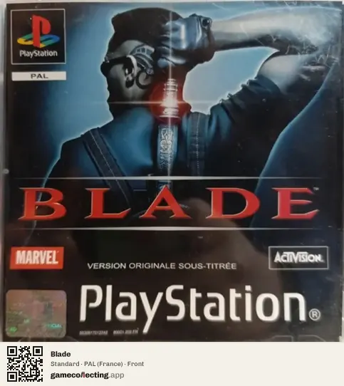 Blade PlayStation, France box front