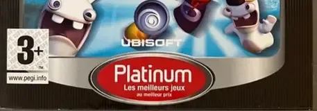 Rayman Raving Rabbids, the PEGI square on its front