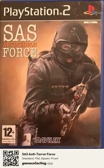 SAS Anti-Terror Force PlayStation 2, Spain box front