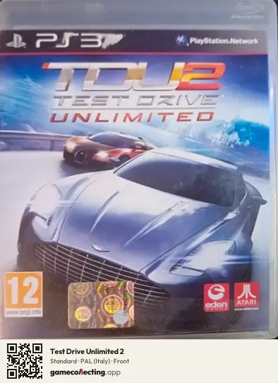Test Drive Unlimited 2 PlayStation 3, Italy box front