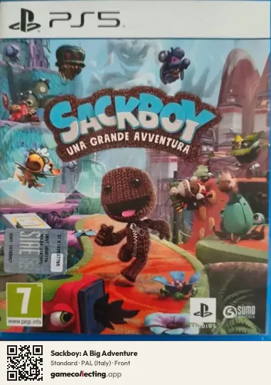 Sackboy: A Big Adventure PlayStation 5, Italy box front