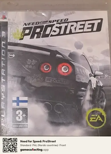 Need for Speed: ProStreet PlayStation 3, Nordic countries box front