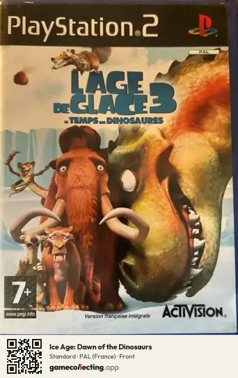 Ice Age: Dawn of the Dinosaurs PlayStation 2, France box front