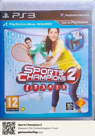 Sports Champions 2 PlayStation 3, United Kingdom box front