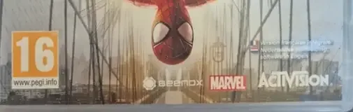 The Amazing Spider-Man 2, the PEGI square on its front