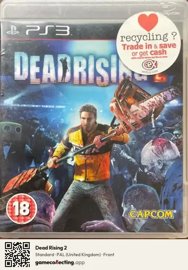 Dead Rising 2 PlayStation 3, United Kingdom box front