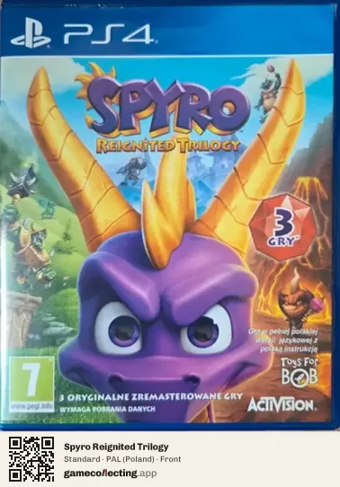 Spyro Reignited Trilogy PlayStation 4, Poland box front