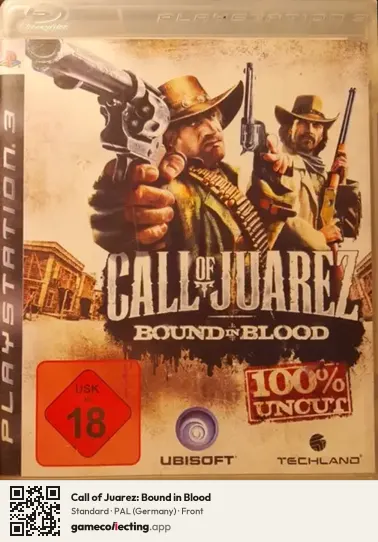 Call of Juarez: Bound in Blood PlayStation 3, Germany box front