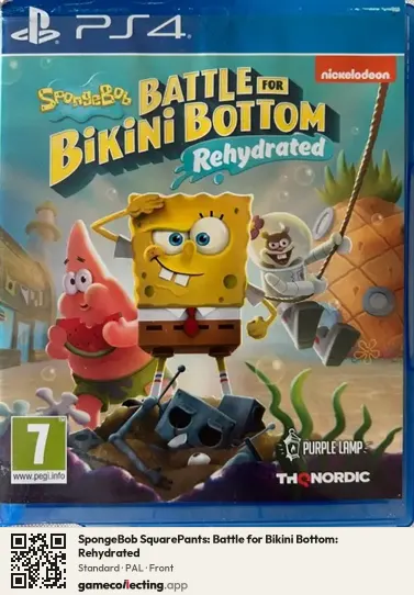 SpongeBob SquarePants: Battle for Bikini Bottom: Rehydrated PlayStation 4, PAL box front