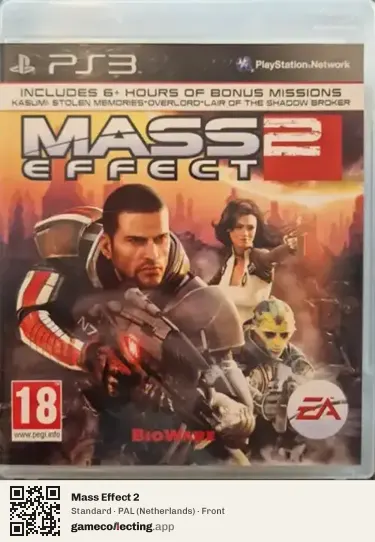 Mass Effect 2 PlayStation 3, Netherlands box front