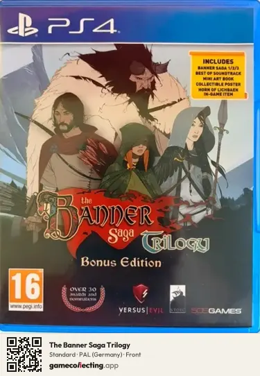 The Banner Saga Trilogy PlayStation 4, Germany box front