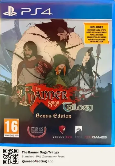 The Banner Saga Trilogy PlayStation 4, Germany box front