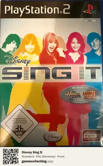 Disney Sing It PlayStation 2, Germany box front