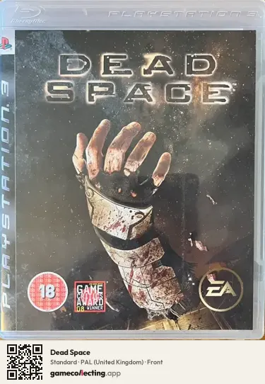 Dead Space PlayStation 3, United Kingdom box front