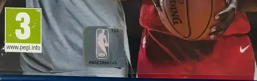 NBA Live 18, the PEGI square on its front