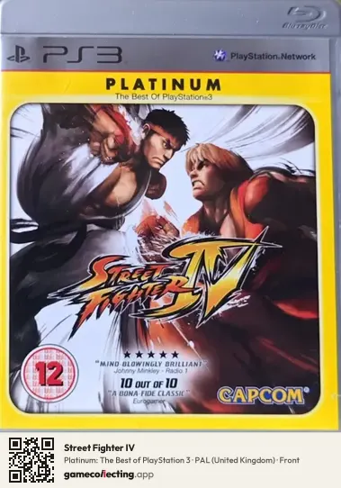 Street Fighter IV PlayStation 3, United Kingdom box front