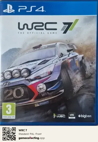 WRC 7 PlayStation 4, PAL box front